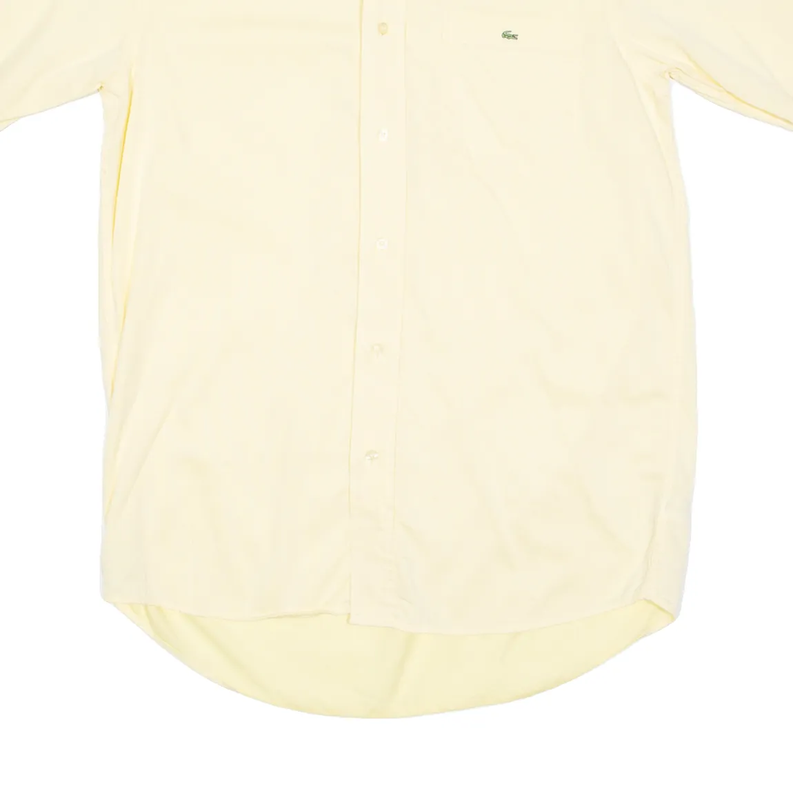 LACOSTE Mens Plain Shirt Yellow M