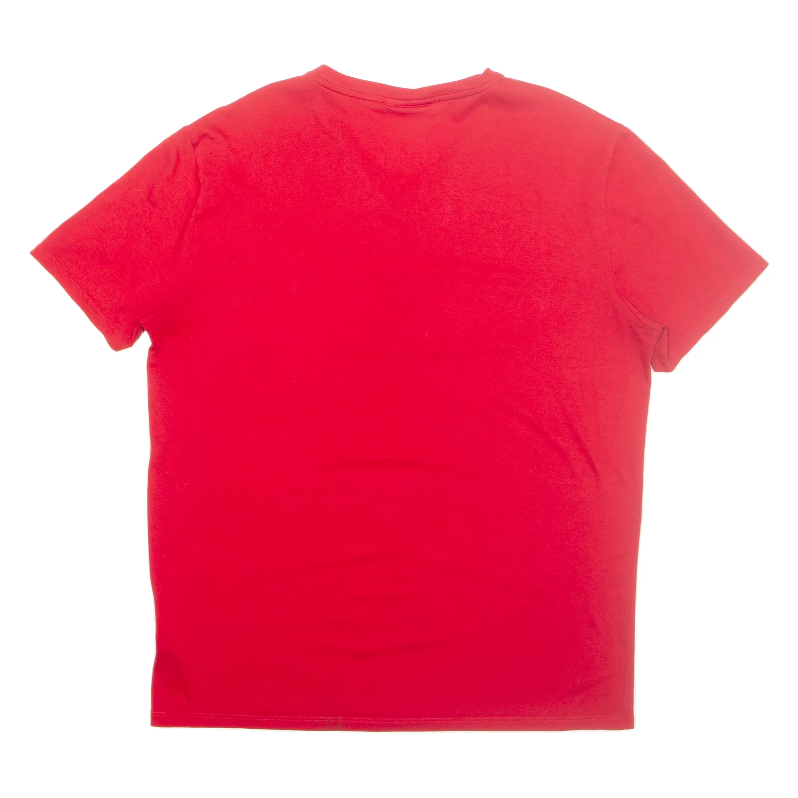 LACOSTE Mens T-Shirt Red V-Neck L