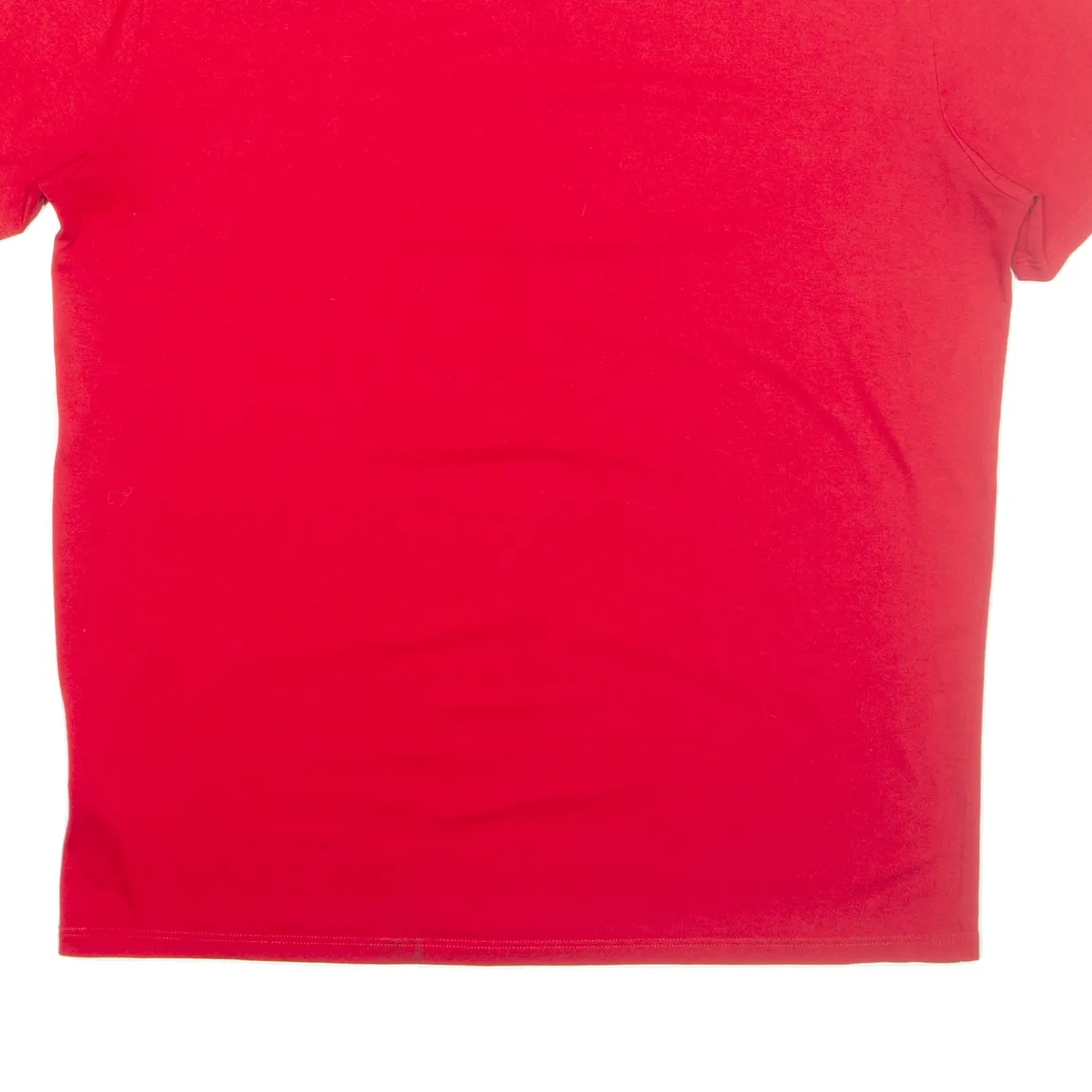 LACOSTE Mens T-Shirt Red V-Neck L