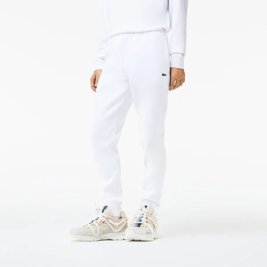 Lacoste Pantalon jogging blanc en molleton