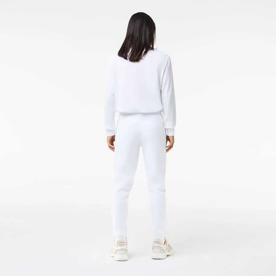 Lacoste Pantalon jogging blanc en molleton