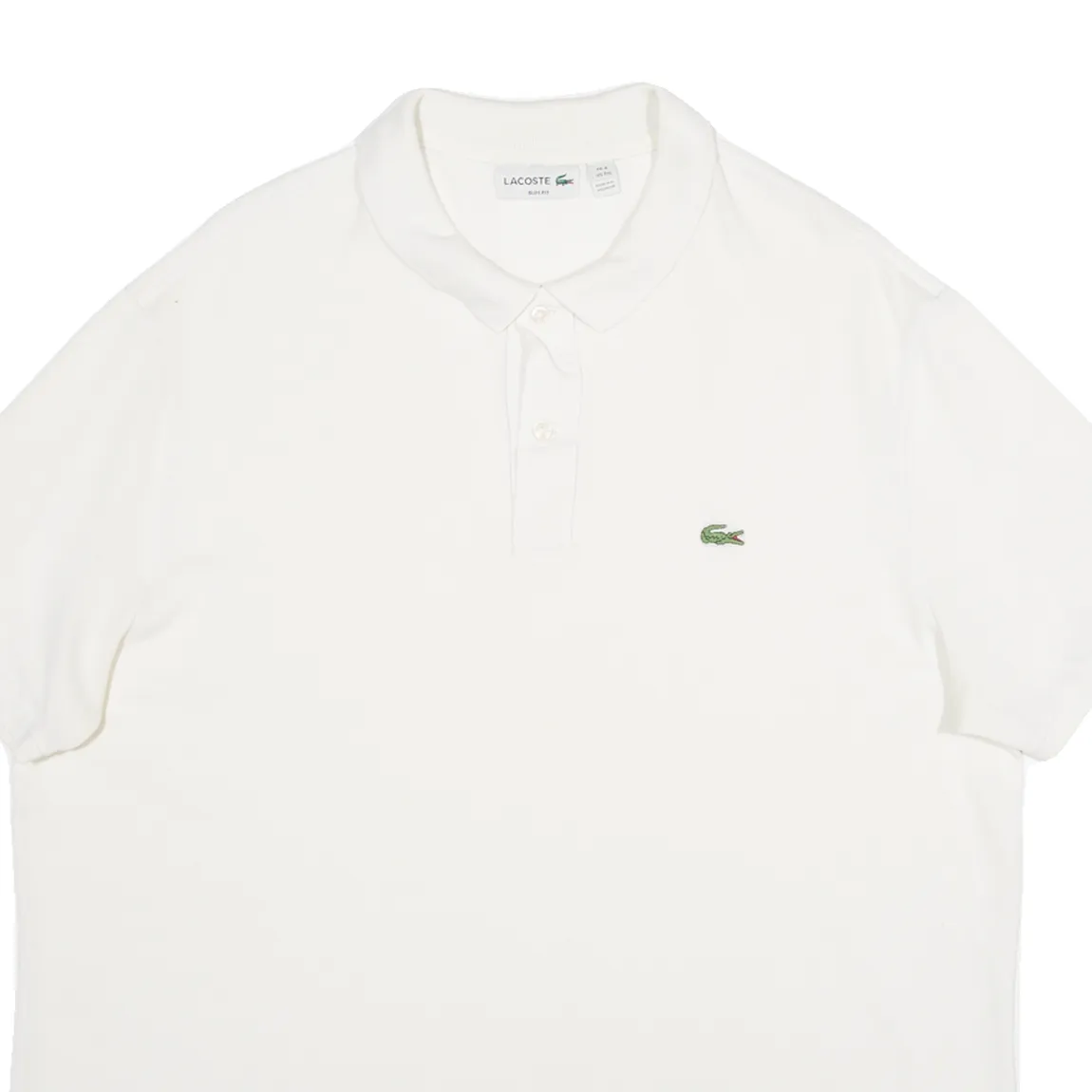 LACOSTE Slim Fit Mens Polo Shirt White 3XL