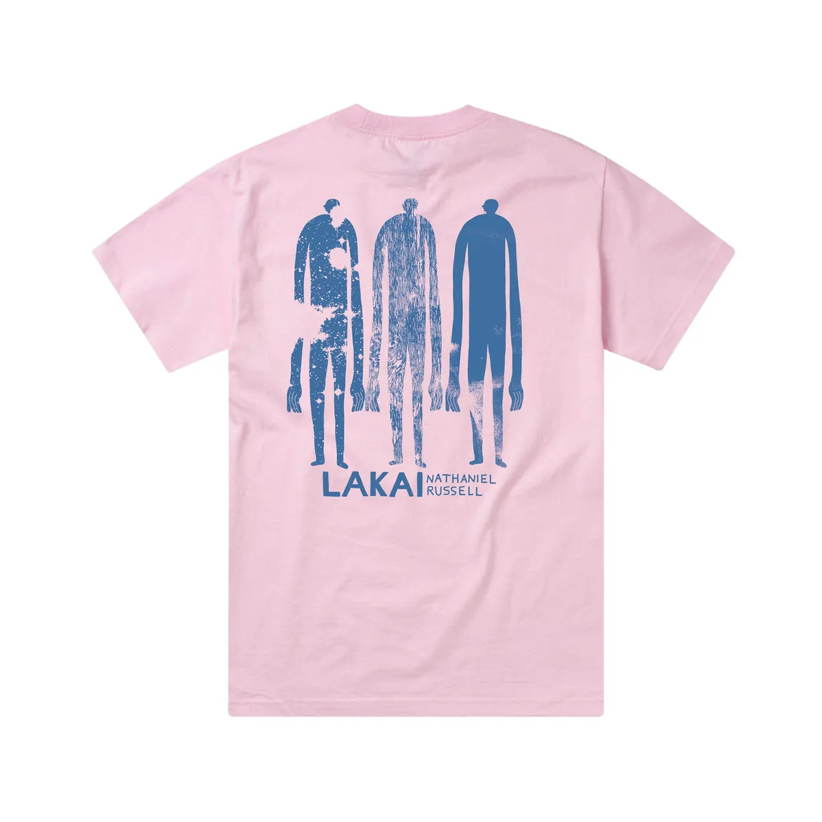 LAKAI SPACE EARTH PEOPLE FIGURES POCKET TEE - PINK