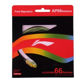 Li-Ning AP66 Rainbow Badminton String (Yellow/Black)