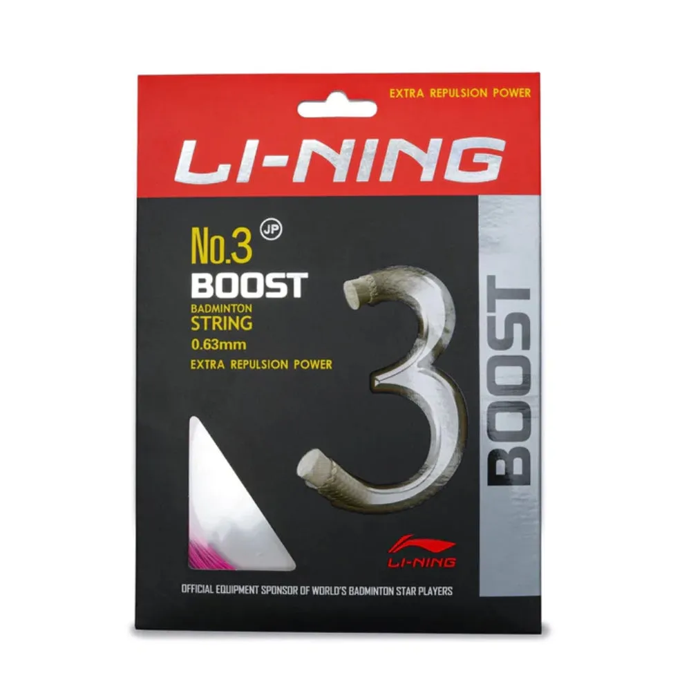 Li-Ning No. 3 Boost Badminton String (Passion Pink)