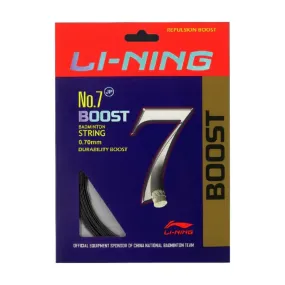 Li-Ning No. 7 Boost Badminton String (Black)