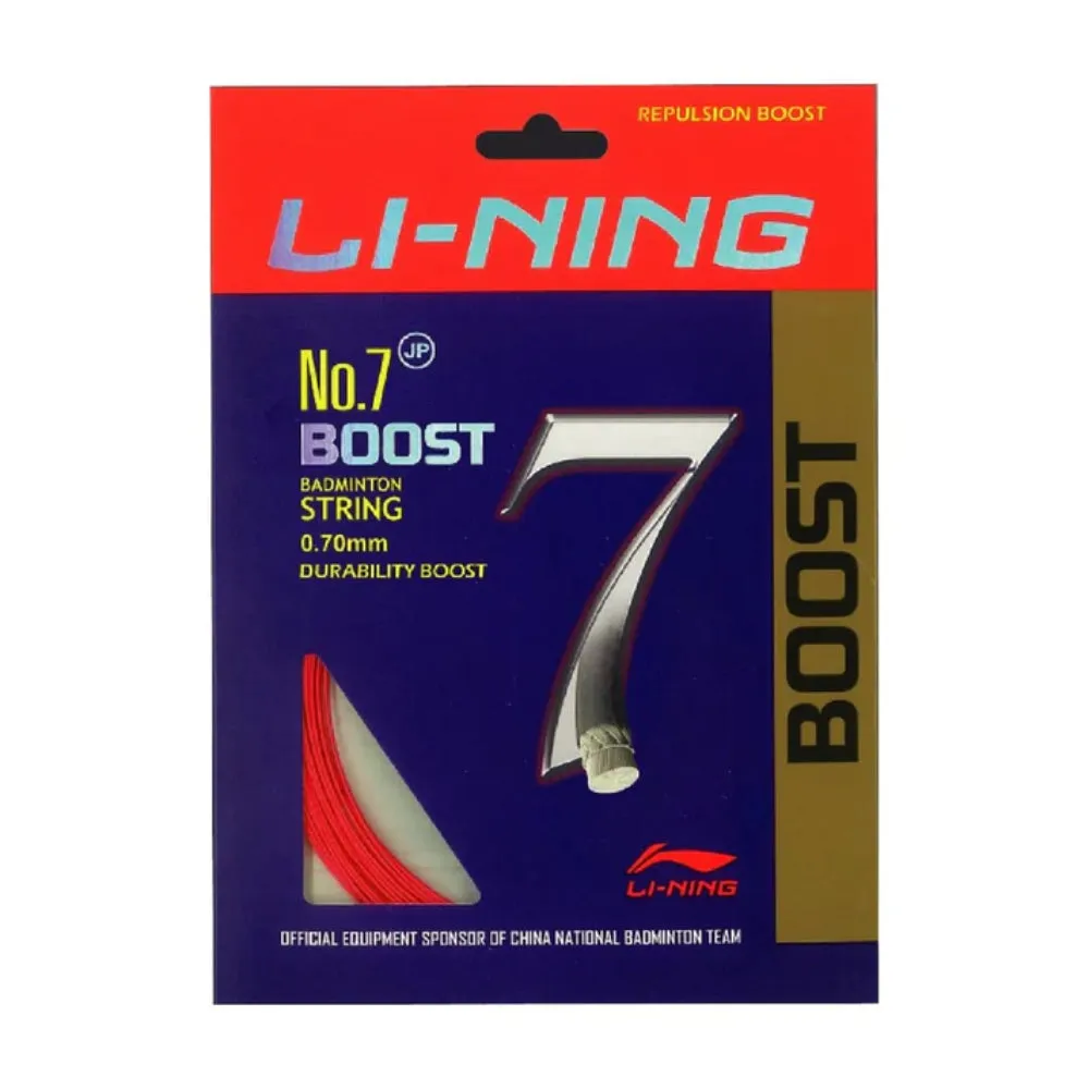 Li-Ning No. 7 Boost Badminton String (Red)