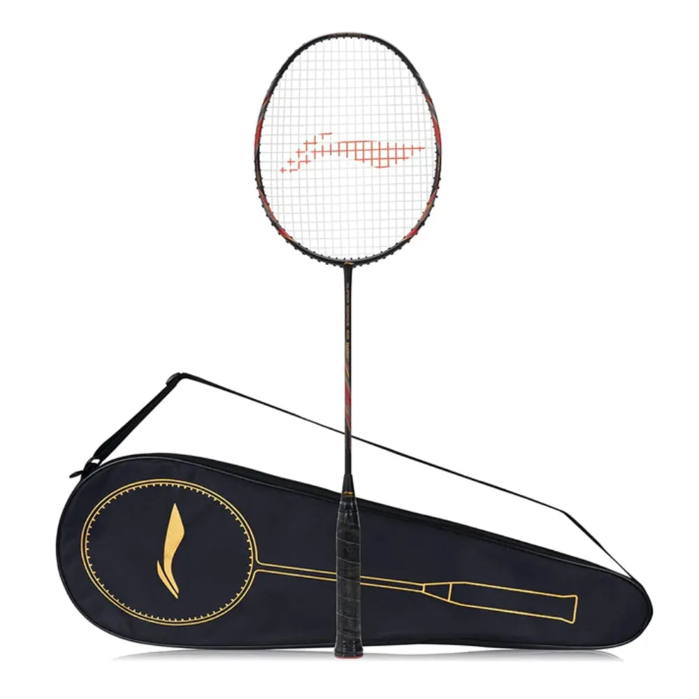 Li-Ning Super Series SS900 Strung Badminton Racquet (Black/Red)