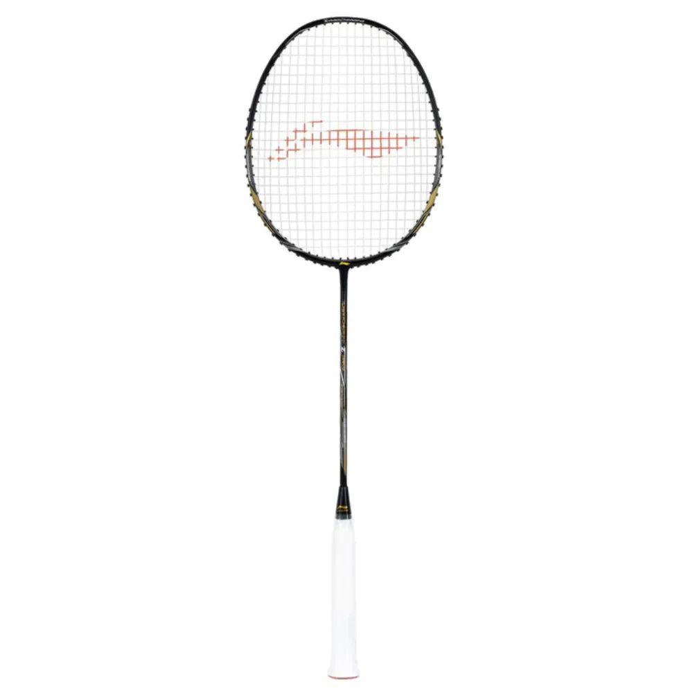 Li-Ning Turbo Charging Z Drive Strung Badminton Racquet (Black/Gold)