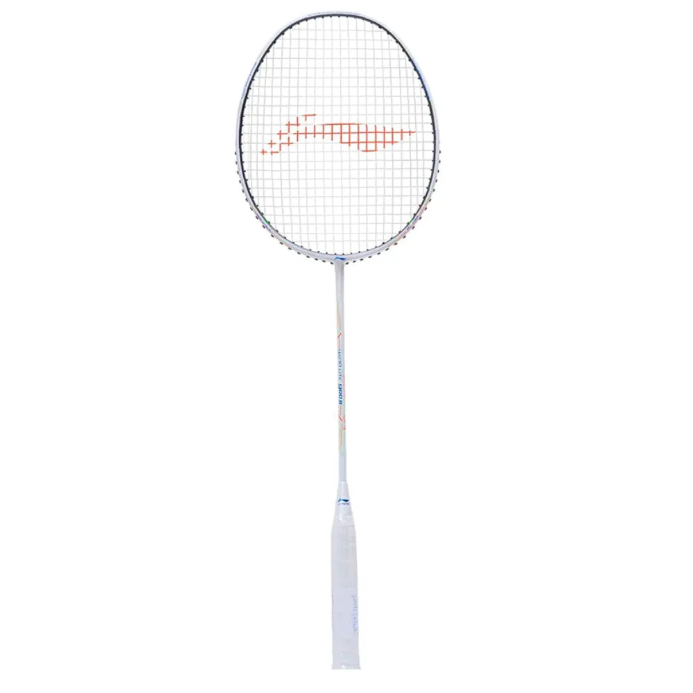 Li-Ning Wind Lite 900 II Strung Badminton Racquet (White/Black)