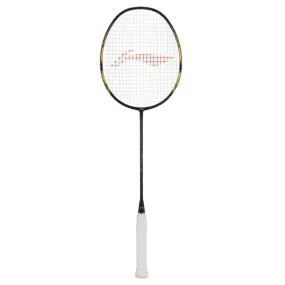 Li-Ning Windstorm 78 Plus Unstrung Badminton Racquet (Black/Gold)