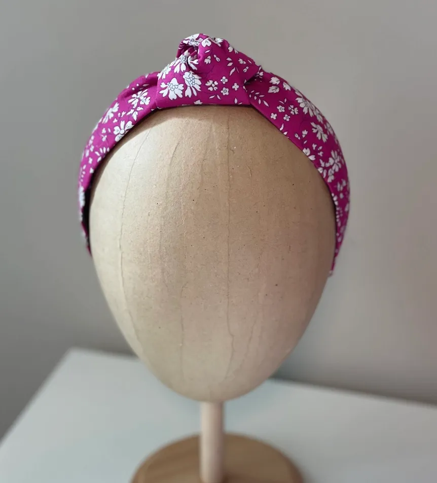 Liberty Knot Headband ? Berry Pink