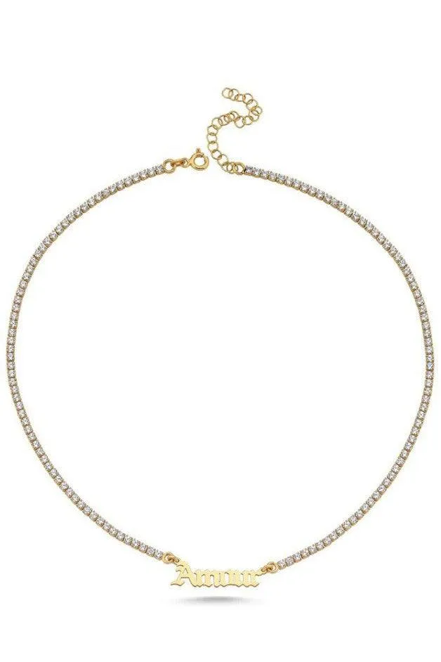 Maison Irem - Tennis Chain Amour Necklace