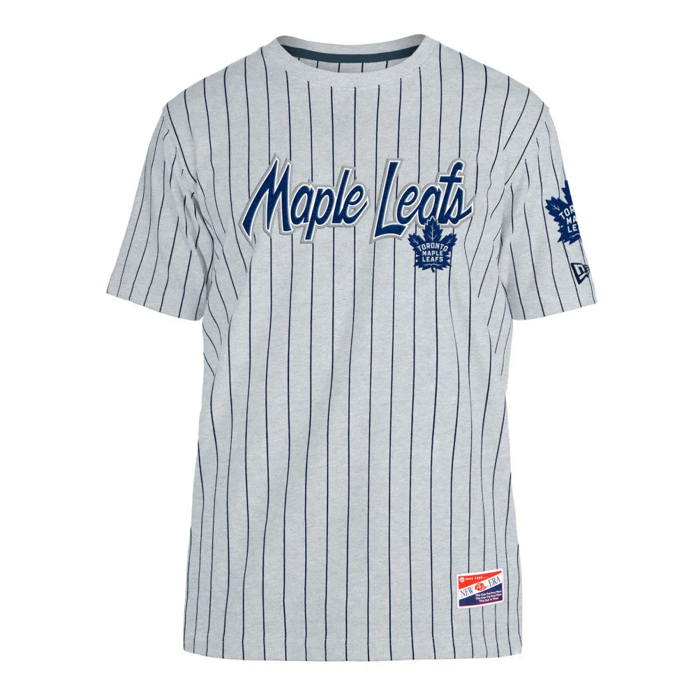 Maple Leafs New Era Men's Pinstripe Jersey Tee