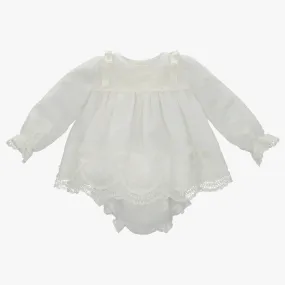 Martin Aranda Dress & Bloomer Outfit w/ Lace Detail