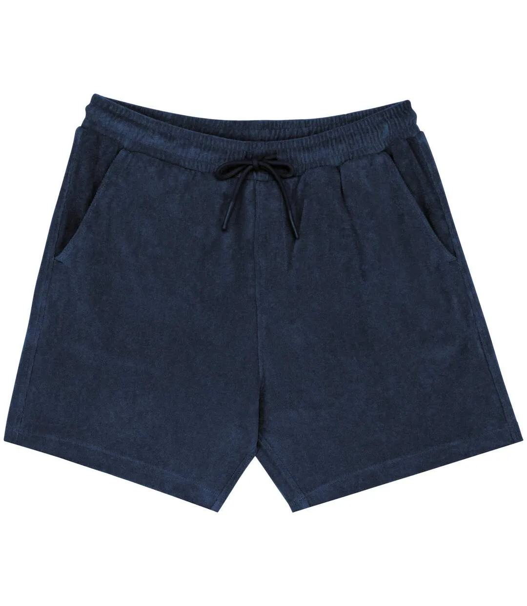 Mens terry towel shorts navy Native Spirit