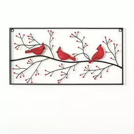 Metal Cardinal Wall Decor