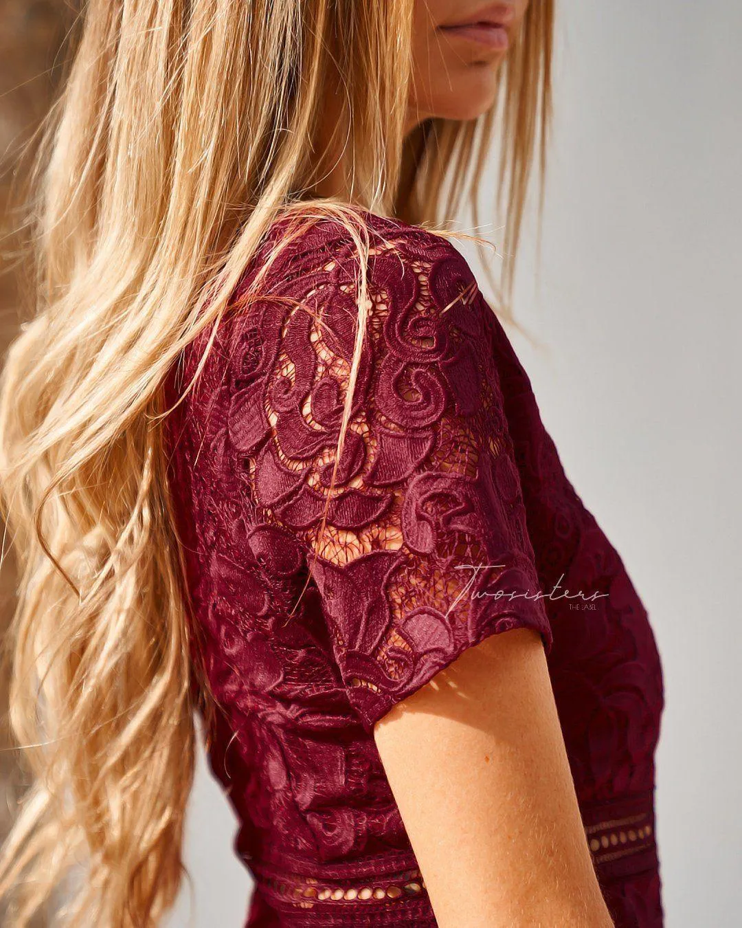 Missha Dress - Burgundy