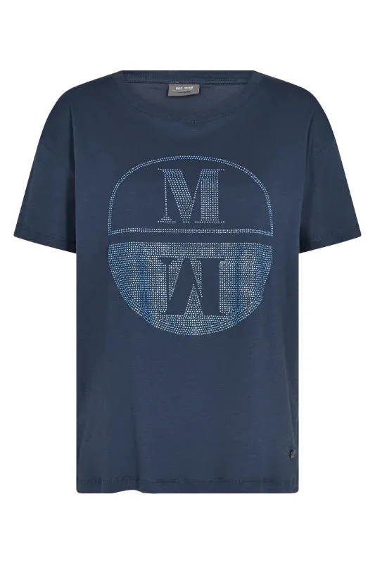 Mos Mosh - Vicci O-SS Tee Big Dipper Blue