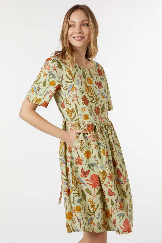 Native Fauna Smock Dress