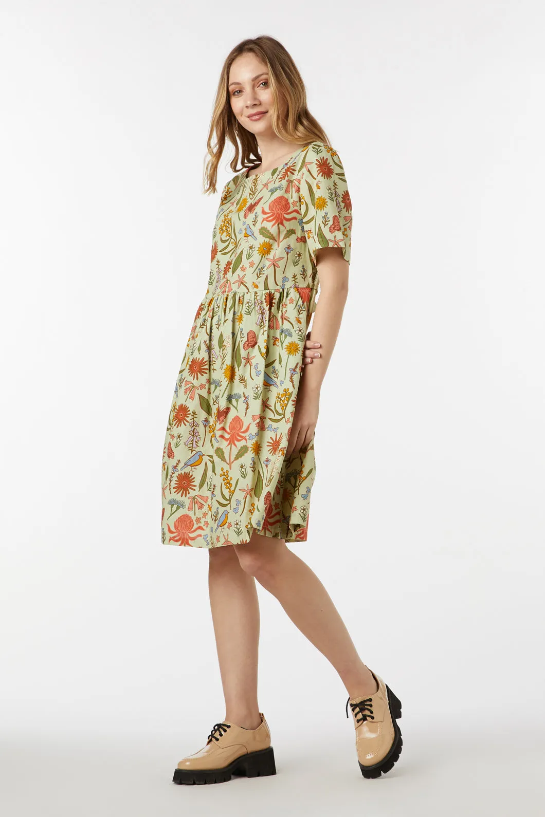 Native Fauna Smock Dress