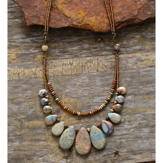 Native Teardrop Choker Necklace