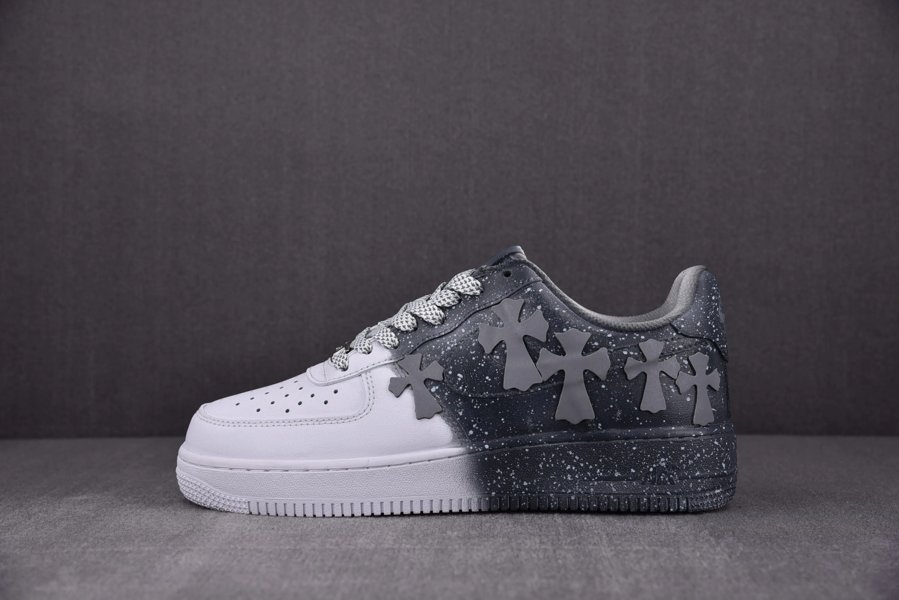 Nike Air Force 1 Low Dip Dye Reflective Chrome Hearts