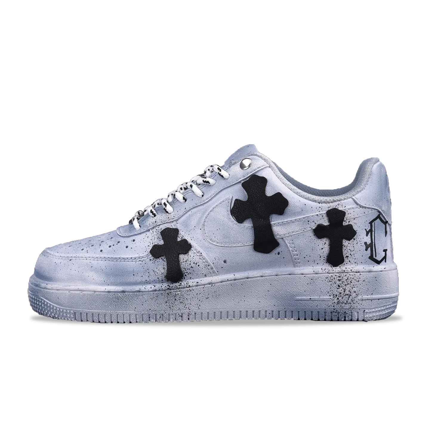 Nike Air Force 1‘07 Low White Dip Chrome Hearts