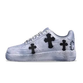 Nike Air Force 1‘07 Low White Dip Chrome Hearts