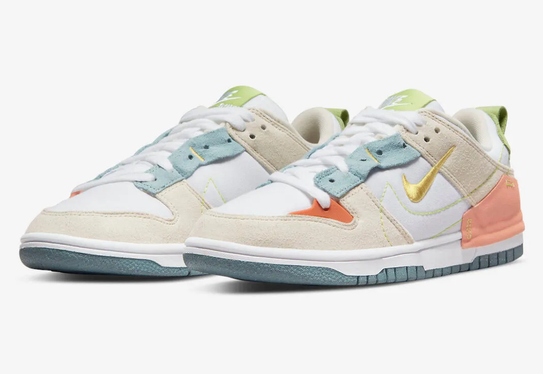 Nike SB Dunk Low Disrupt 2 Pastel White Tan Orange DV3457-100