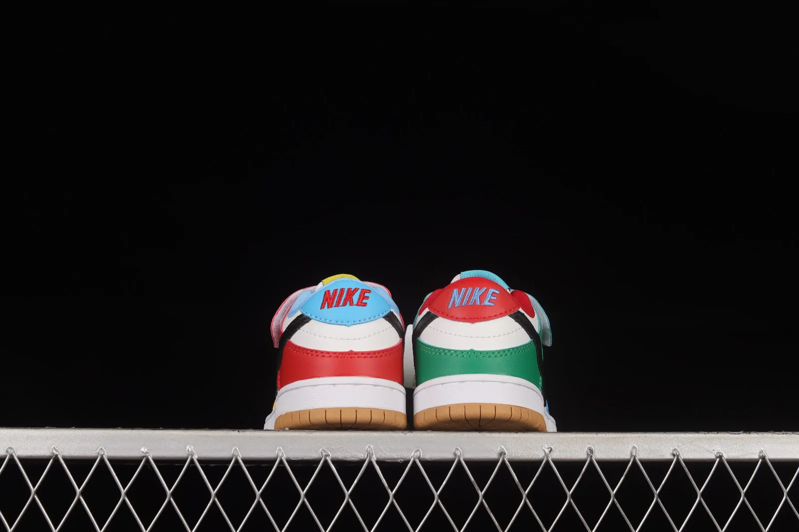 Nike SB Dunk Low Pro Blue Red Green Kids Shoes CW1590-376