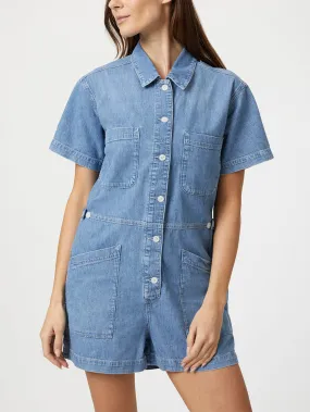 Noreen Romper - Mid Denim