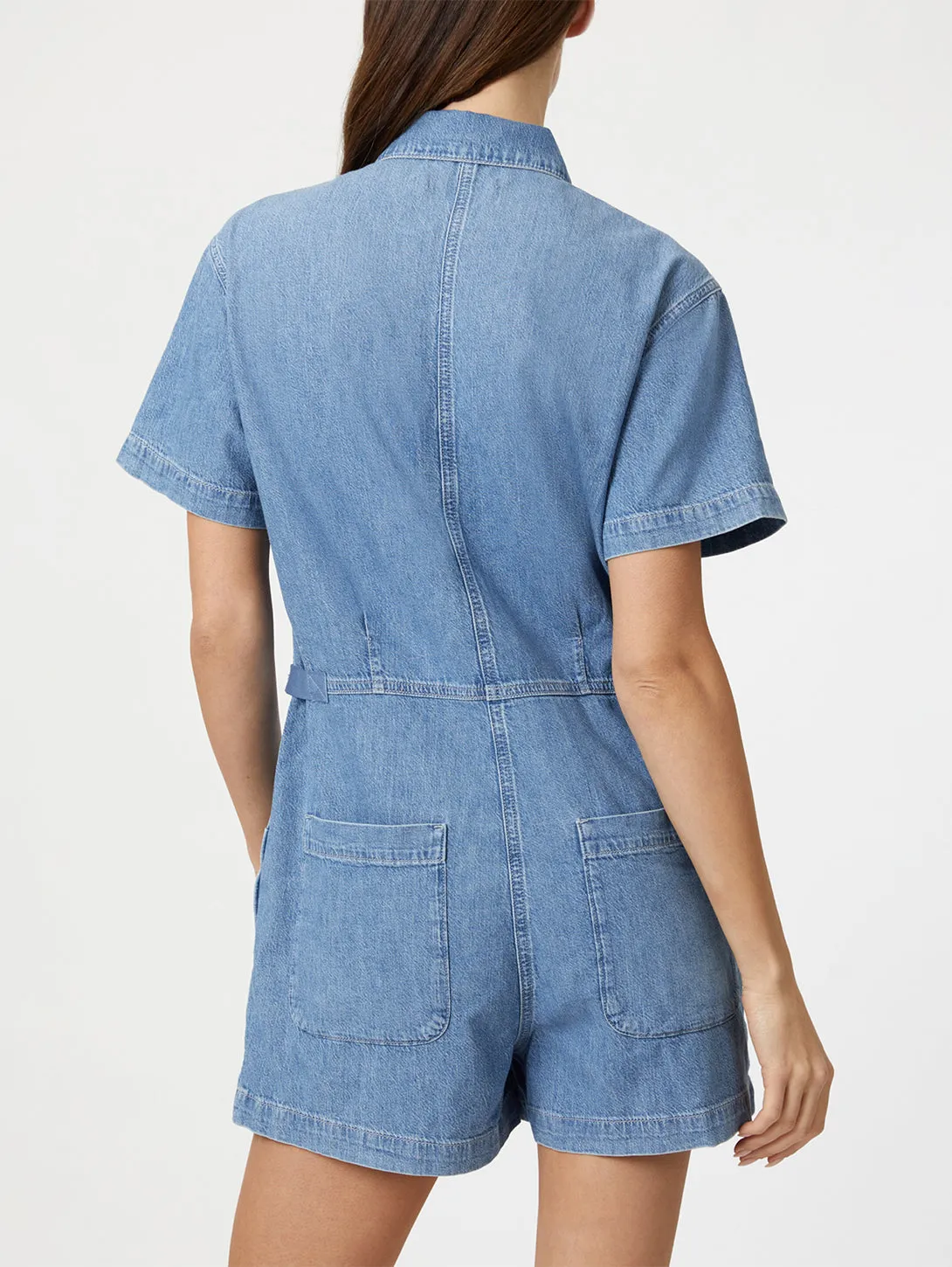 Noreen Romper - Mid Denim