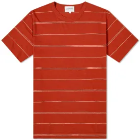 Norse Projects Joakim Fine Stripe T-ShirtBurnt Havtorn