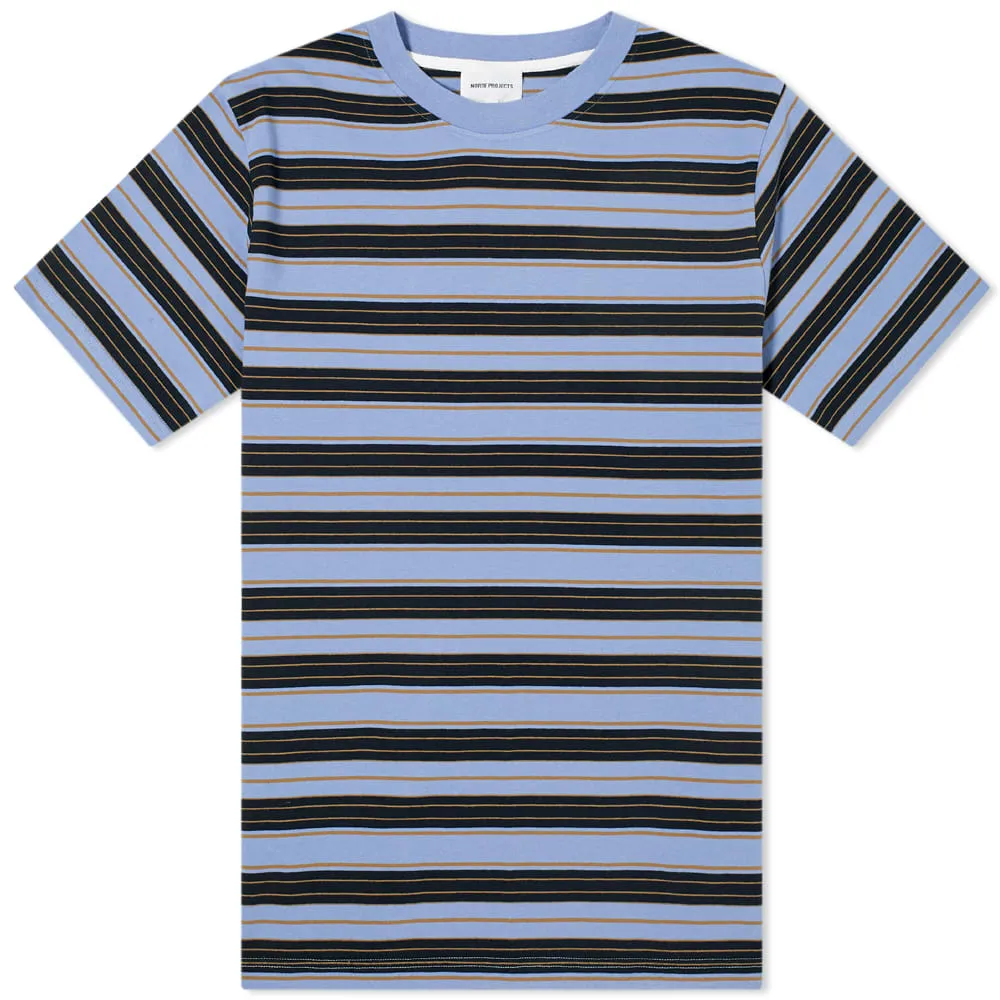 Norse Projects Johannes Stripe T-ShirtScoria Blue