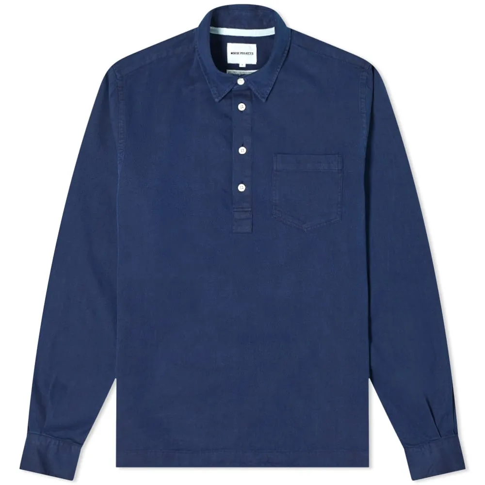 Norse Projects Oscar Indigo Popover ShirtIndigo