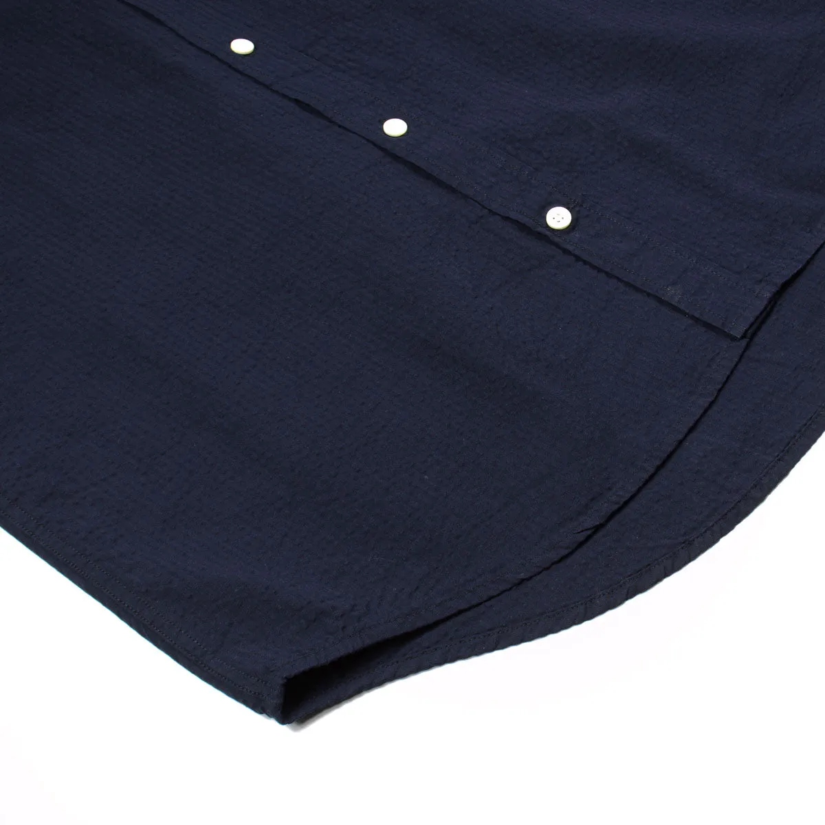 Norse Projects - Osvald Seersucker SS Shirt - Dark Navy