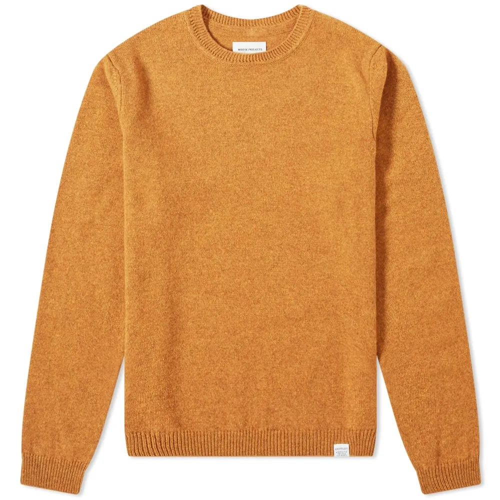 Norse Projects Sigfred Lambswool Crew KnitMontpellier Yellow