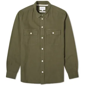 Norse Projects Villads 50/50 Twill ShirtIvy Green