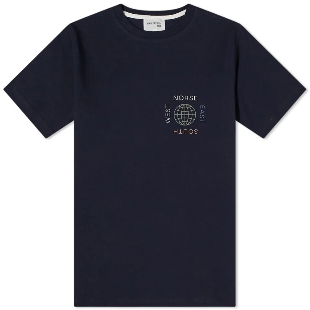 Norse Projects x Matt Luckhurst NSEW T-ShirtDark Navy