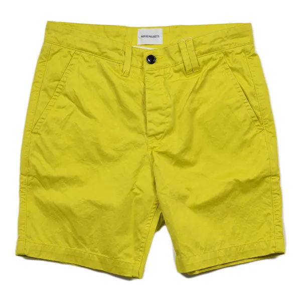 Norse Projects – Aros Short Heavy Chino – Misted Yellow