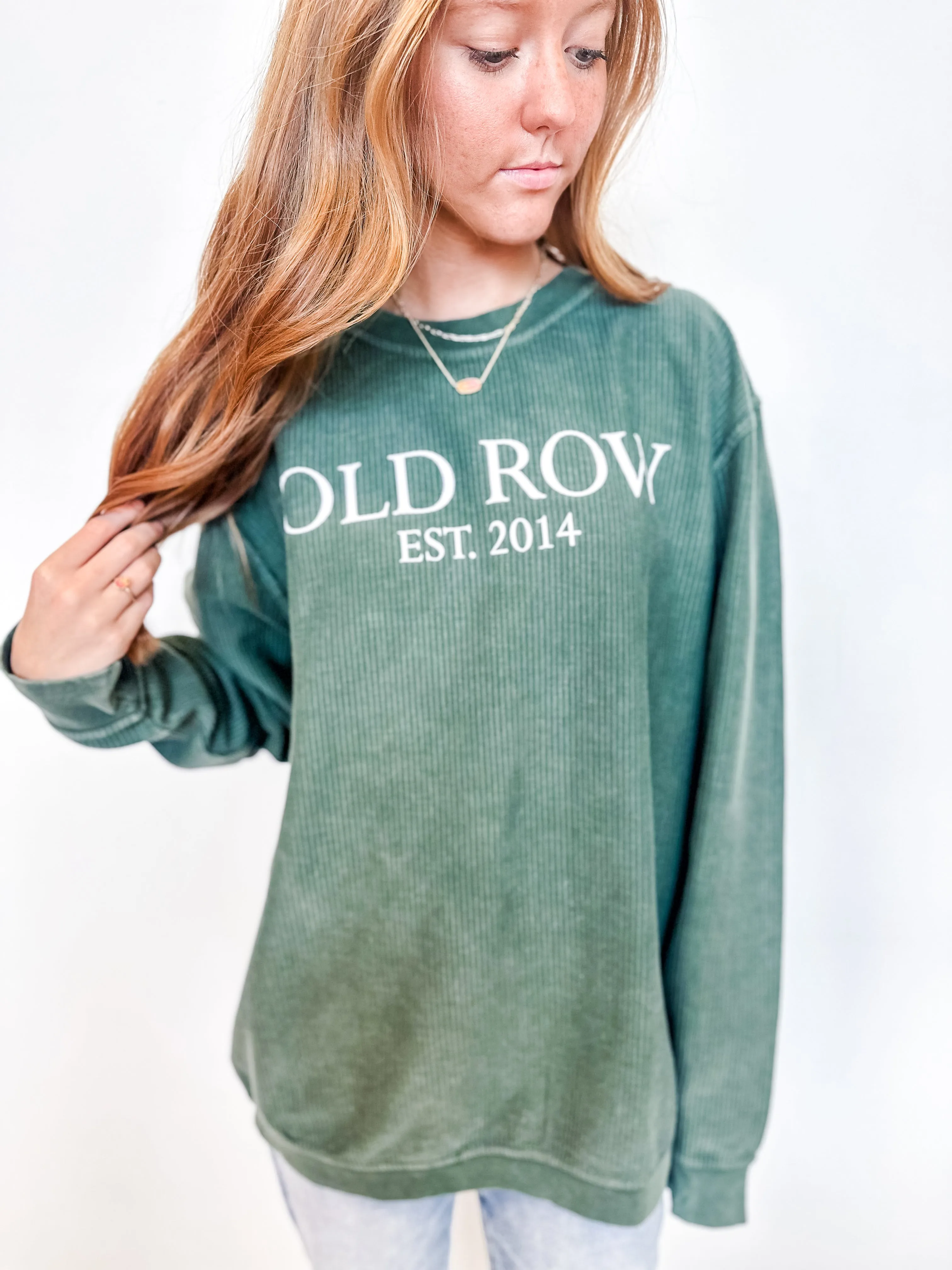 Old Row Corded Crewneck Many Colors