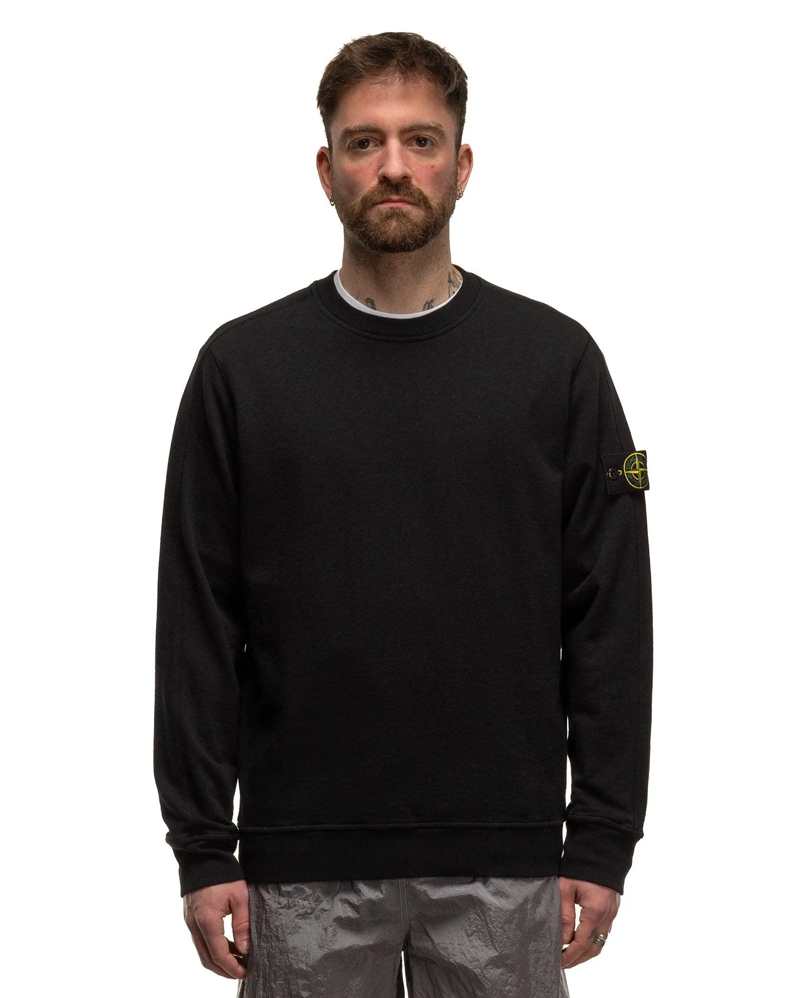 Old' Treatment Crewneck Sweatshirt Black