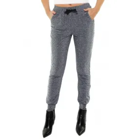 PANTALONE JOGGER IN LUREX, GRIGIO