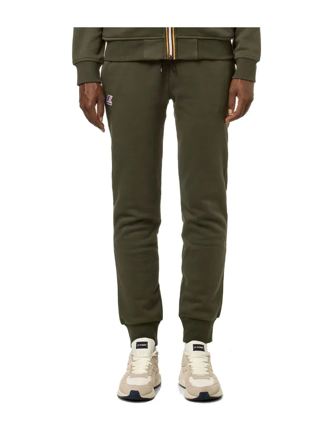 Pantalone K-way uomo K3115EW Le vrai bishop verde militare