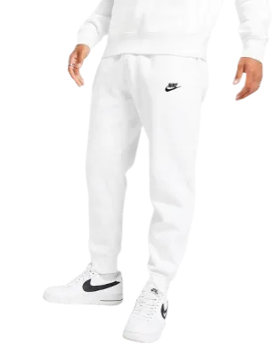 Pantalone Tuta Nike Bianco Felpato