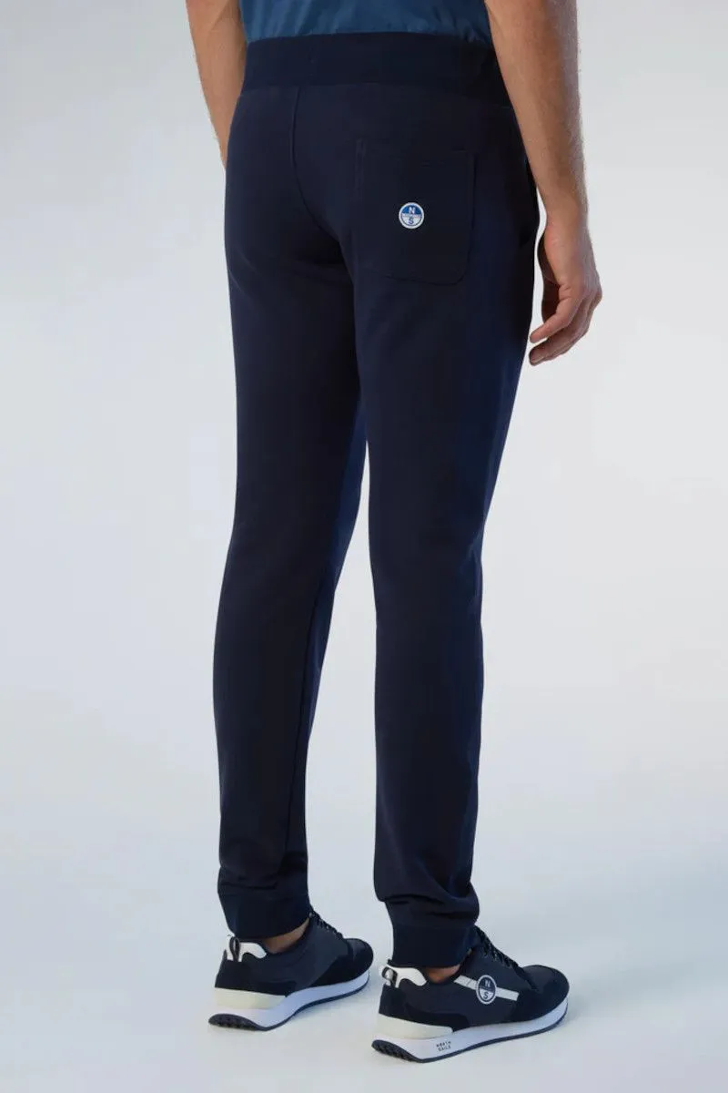 Pantaloni jogging con patch Blu