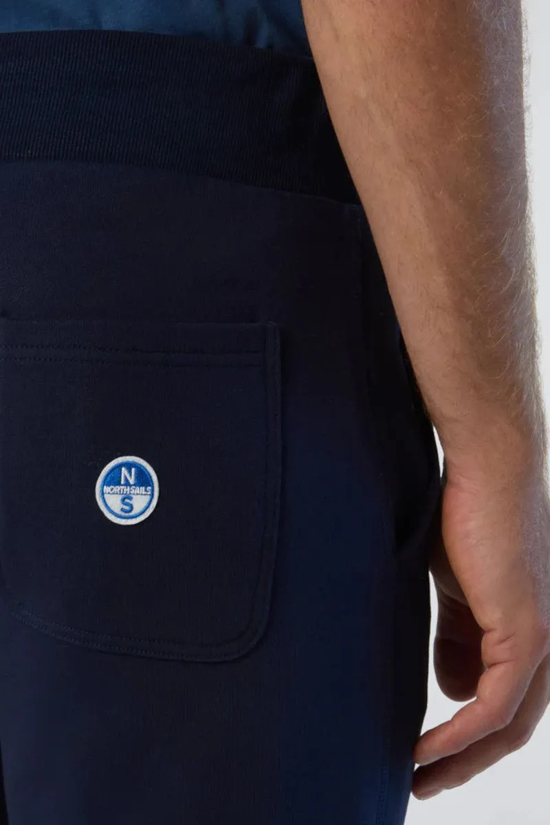 Pantaloni jogging con patch Blu