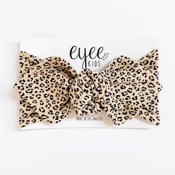 Petit Leopard Print Knot Headband