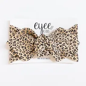 Petit Leopard Print Knot Headband